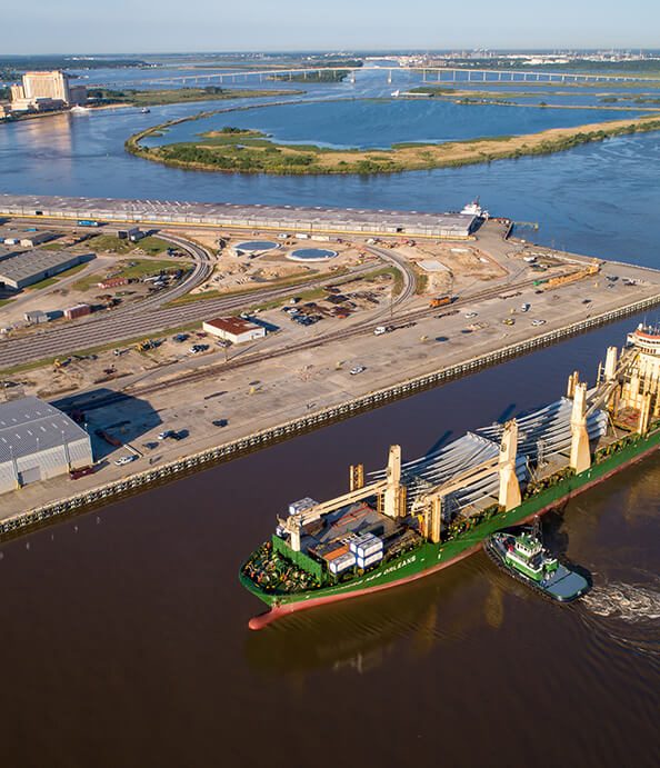 City Docks at Port of Lake Charles in Lake Charles, Louisiana