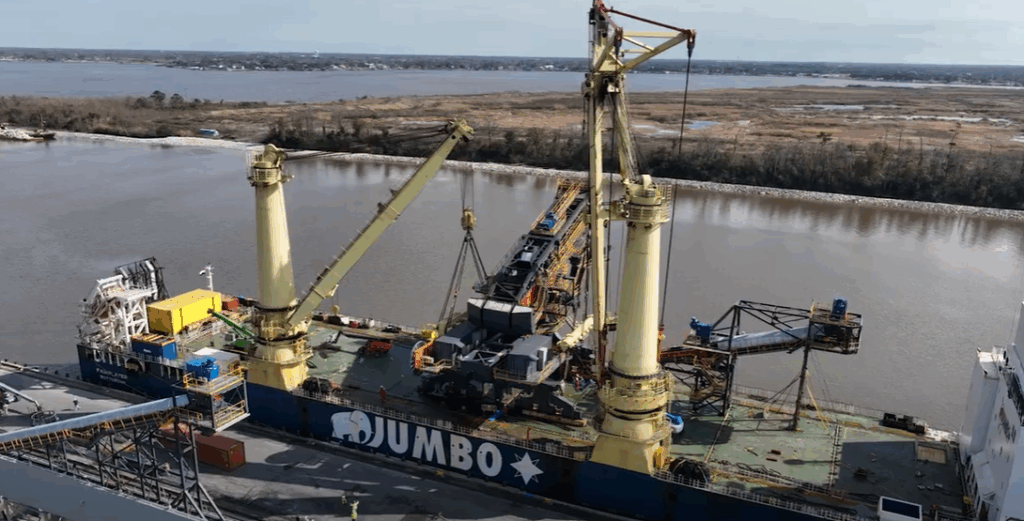 Port of Lake Charles Enhances Bulk Capability With Cutting‑Edge Ship Loader at BT‑1
