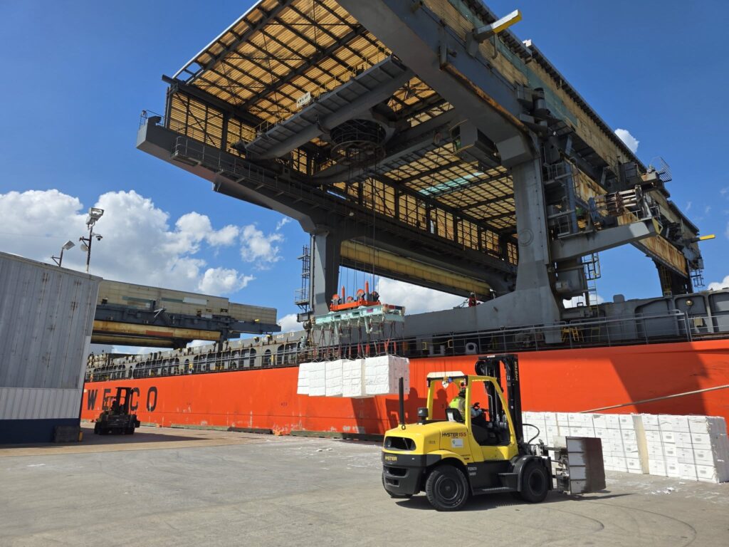 The Saga Voyager Delivers International Cargo to the Port of Lake Charles