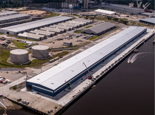 Port of Lake Charles Louisiana City Docks Wharf New Construction